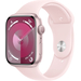 Apple Watch Series 9, 45 мм, корпус из алюминия розового цвета, спортивный ремешок нежно-розового цвета, Экран: 45, Цвет: Pink / Розовый