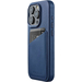 Чехол для iPhone 15 Pro Mujjo Full Leather Wallet Case Monaco Blue, Цвет: Blue / Синий, изображение 4