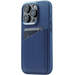 Чехол для iPhone 15 Pro Mujjo Full Leather Wallet Case Monaco Blue, Цвет: Blue / Синий, изображение 3