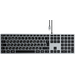 Клавиатура Satechi Slim W3 USB-C Wired Keyboard-RU Серый космос.
