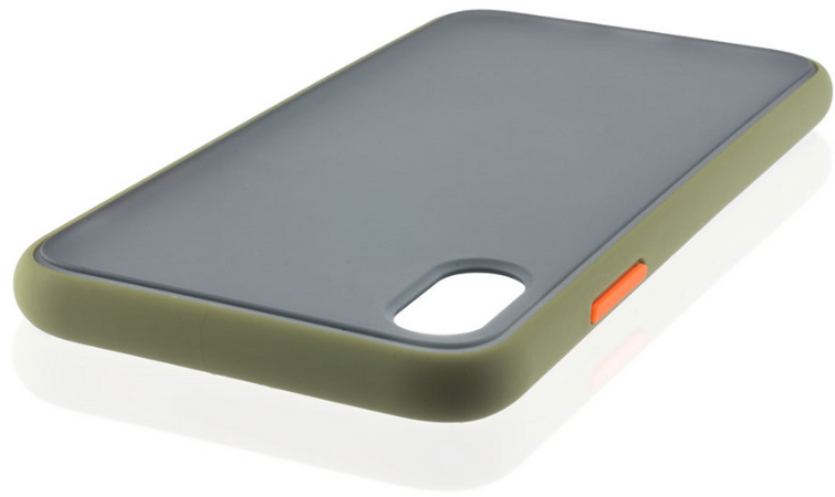 Чехол для iPhone XR Brosco STTPU Зелено-оранжевый, изображение 4