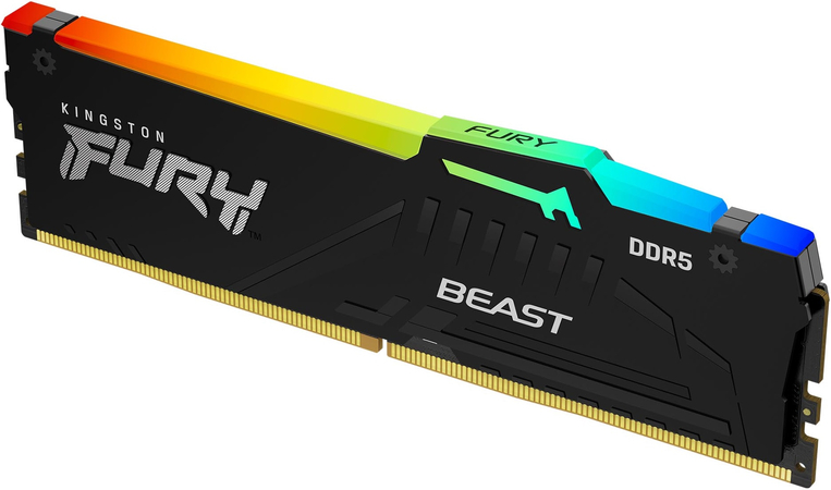 Оперативная память Kingston FURY Beast Black RGB (KF556C40BBA-32) 32 ГБ, изображение 2