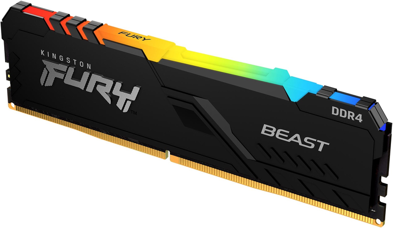 Оперативная память Kingston FURY Beast Black RGB (KF436C18BBA/32) 32 ГБ, изображение 3