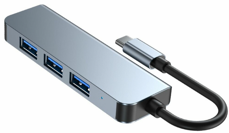 USB-Хаб Tech-Protect V1 4in1 Серый