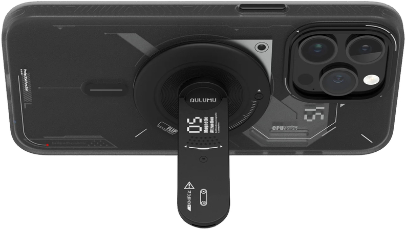 Магнитная подставка/держатель Aulumu G05 Mag Safe Phone Grip Stand 4 в 1 Black, Цвет: Black / Черный, изображение 10