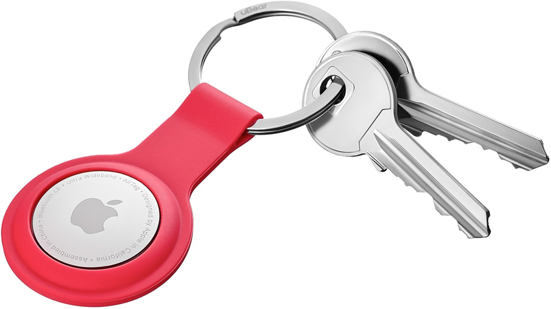 Чехол uBear Touch Ring Case для Apple AirTag с кольцом красный, Цвет: Red / Красный, изображение 4
