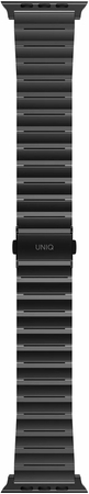 Ремешок для Apple Watch 49/45/44/42 mm Uniq Strova Strap Link Steel Black, изображение 6