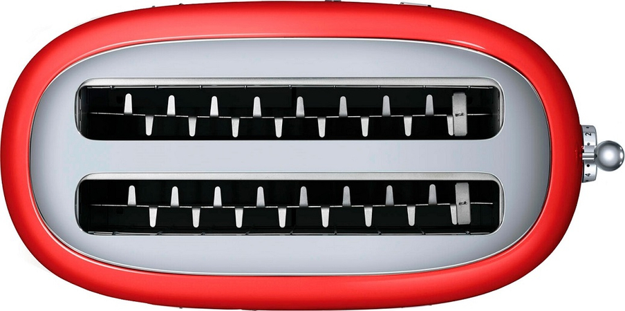 Тостер SMEG TSF02RDEU  на 4 ломтика красный, Цвет: Red / Красный, изображение 4