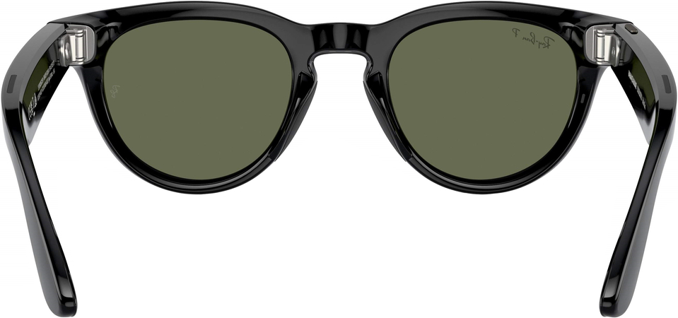 Смарт-очки Ray-Ban Meta Headliner Shiny Black Frame/Green Lenses (RW4009 601/9A 50-23), изображение 4