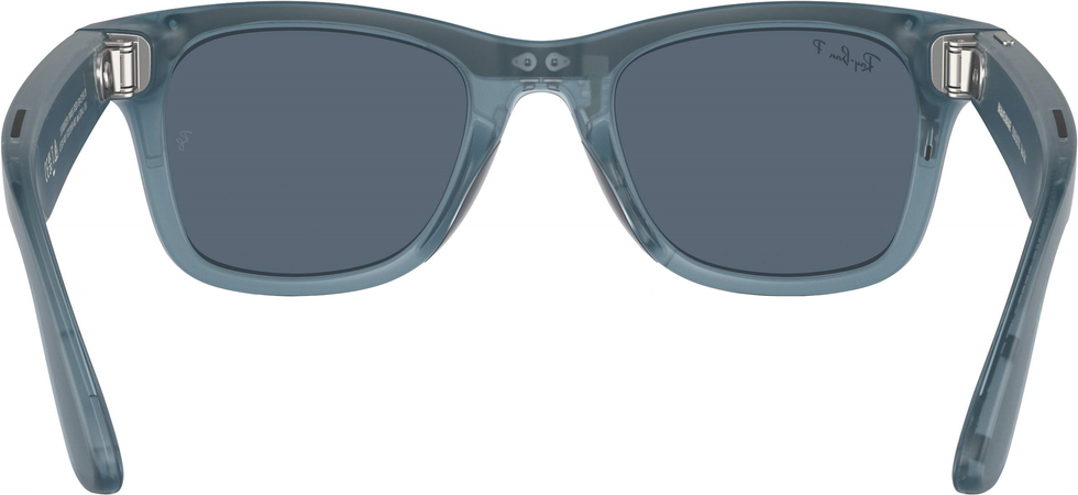 Смарт-очки Ray-Ban Meta Wayfarer Sunglases Matte Jeans Frame Dusty Blue Lenses (RW4006 67552V 50-22), изображение 4