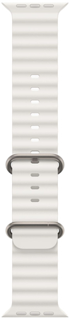 Apple Watch Ultra 2 GPS + Cellular, 49 мм, корпус из титана, ремешок Ocean белого цвета, Экран: 49, Цвет: White / Белый, изображение 3